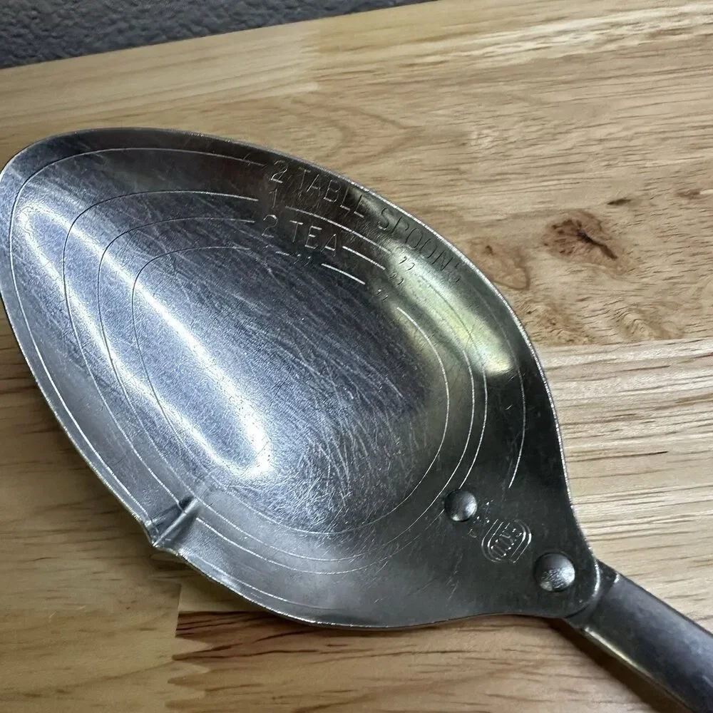 Ecko Atomic Sunburst Spoon Pour Spout Teaspoon Tablespoon Measure Vintage